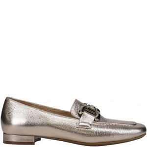 NEW VANELI women's simply slip on loafers in metallic leather